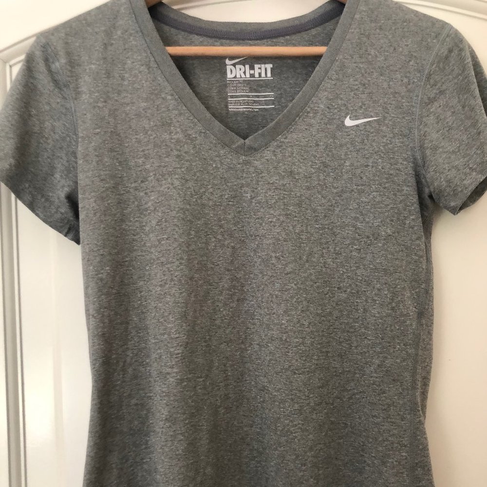Nike Dry-fit Grey V-Neck